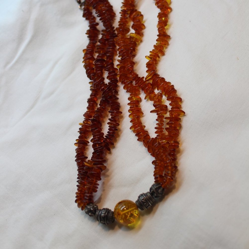 28 inch Multi strand genuine Baltic Amber Necklace